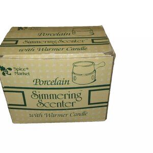 Vintage Spice Market Porcelain Simmering Scenter Solid White without Tea Candle